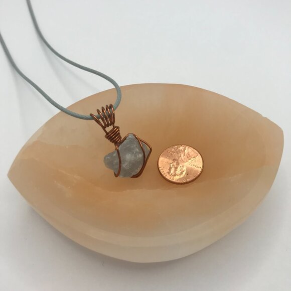 Natural Celestite Pendant (Reiki Infused) - Picture 4 of 4